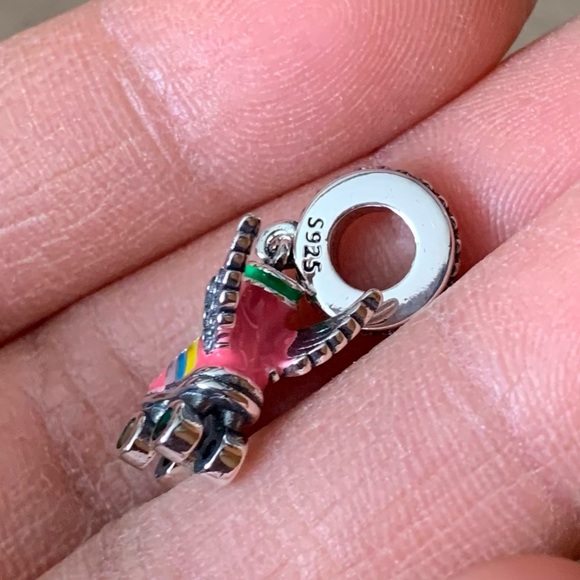 NWOT Colorful Roller Skate Wings Dangle Charm Pendant Sterling Silver 925 - Picture 16 of 16